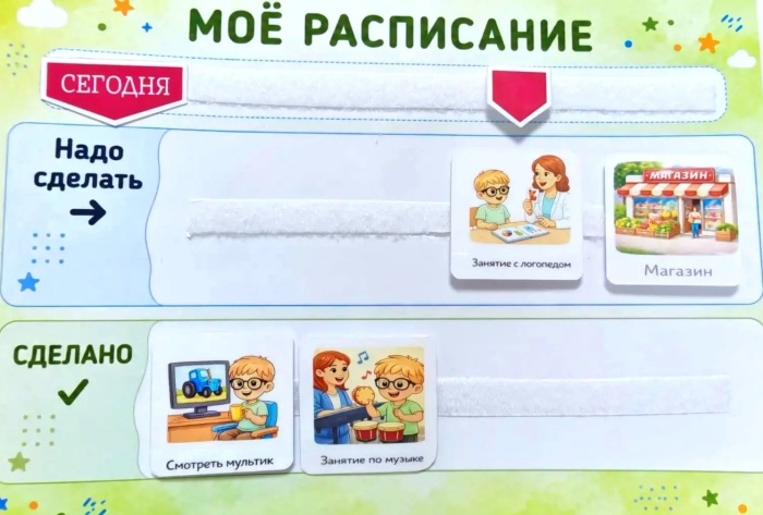 Как прожить день без детских истерик? Вводим визуальное расписание 